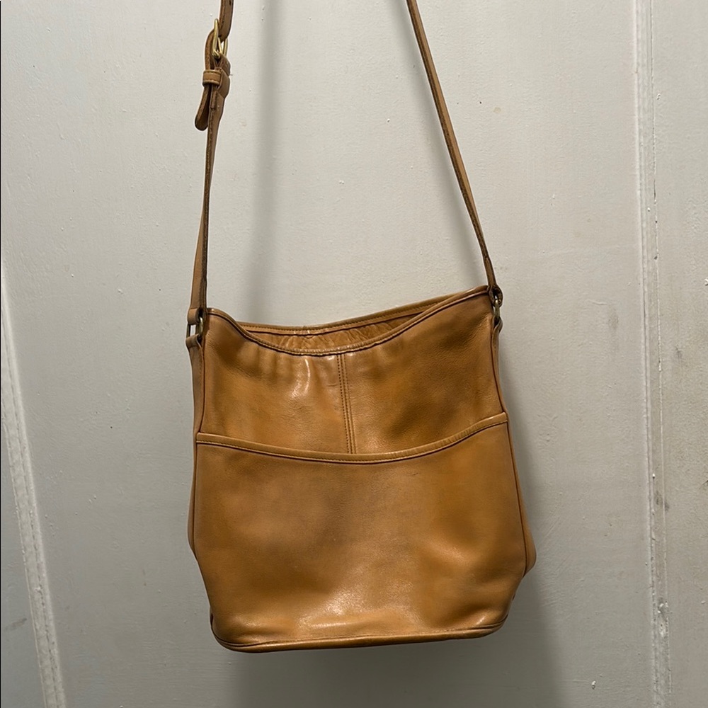 Coach Tan Leather Crossbody Bag